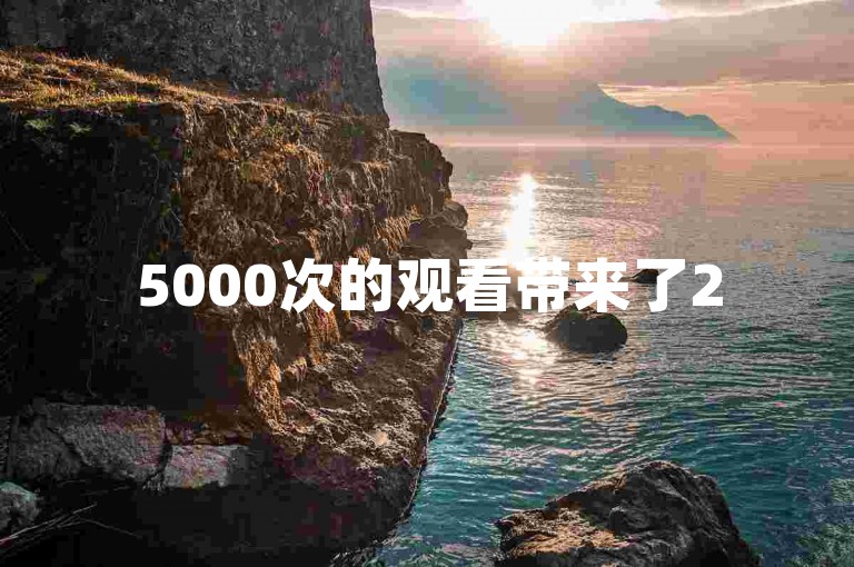 5000次的观看带来了250个点赞（在500浏览量下获得125个赞是否算多）。