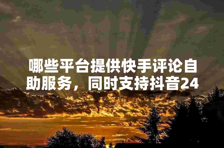 哪些平台提供快手评论自助服务，同时支持抖音24小时免费下单？