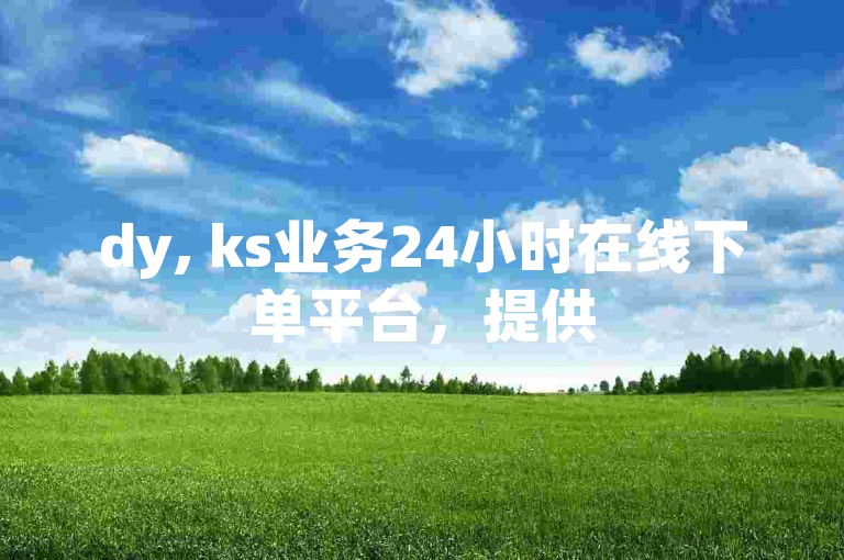 dy, ks业务24小时在线下单平台，提供520次点赞服务。