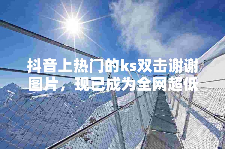 抖音上热门的ks双击谢谢图片，现已成为全网超低价涨qq业务平台的标志性宣传素材。