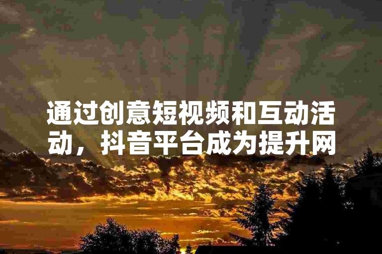 通过创意短视频和互动活动，抖音平台成为提升网站流量的强有力工具。