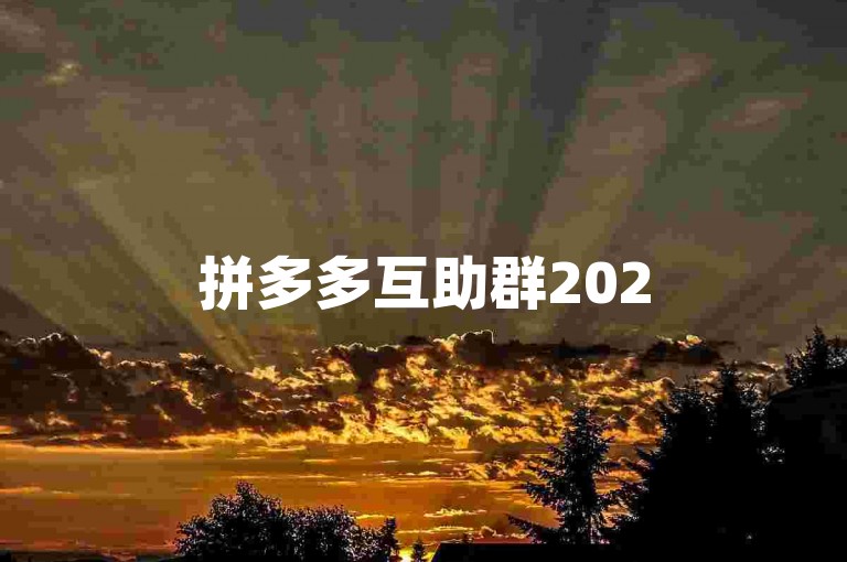 拼多多互助群2025全新免费加入通道已开启！