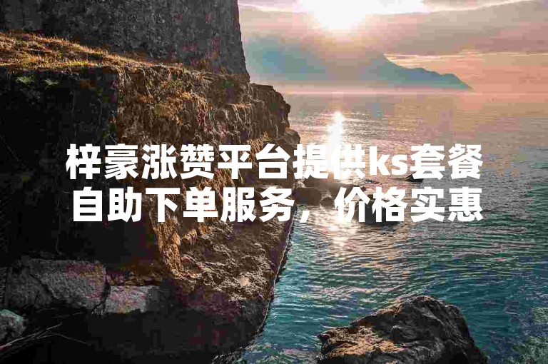梓豪涨赞平台提供ks套餐自助下单服务，价格实惠。