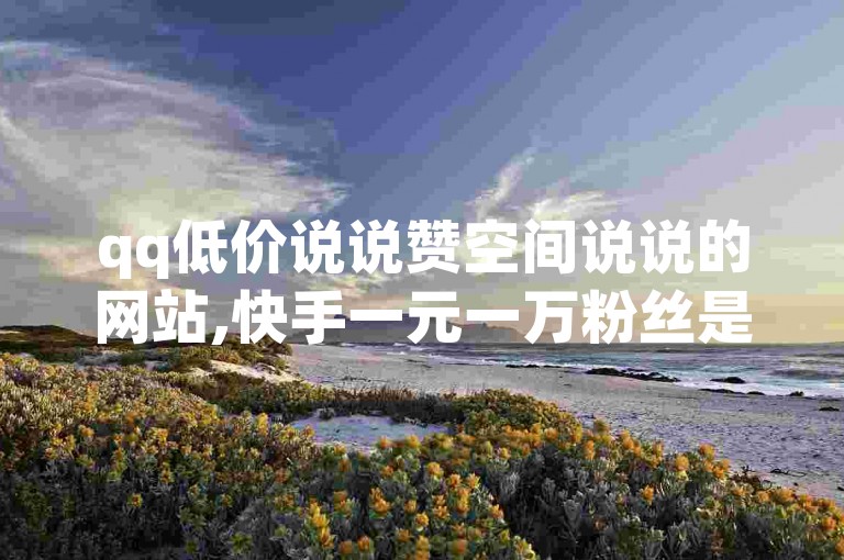 qq低价说说赞空间说说的网站,快手一元一万粉丝是真的吗 - KS低价真人双击 - 快手自助平台业务下单真人